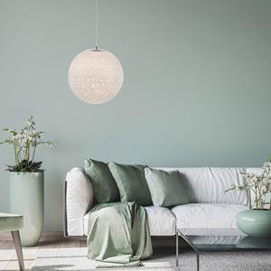 PAUL NEUHAUS LED hanglamp Bolo glazen kap sterrenhemel