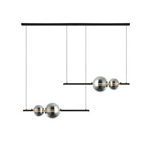 Zambelis LED-H&auml;ngeleuchte 22234 L&auml;nge 105cm schwarz/rauch