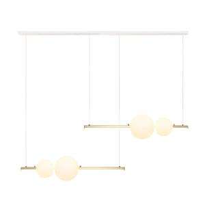 Zambelis LED-H&auml;ngeleuchte 22235 L&auml;nge 105cm gold/wei&szlig;/opal