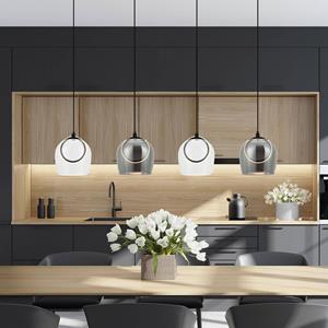 Zambelis LED-H&auml;ngeleuchte 23082, 4-flammig, Glas, L&auml;nge 105 cm