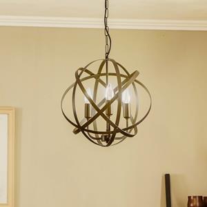 Avonni H&auml;ngeleuchte AV-4183-3BSY in Schwarz, dreiflammig