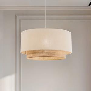 Duolla Hanglamp Boho, Ø 60 cm, 1-lamp, ecru/jute bruin
