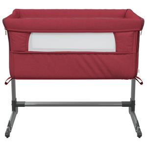 vidaXL Babybox met matras linnen rood
