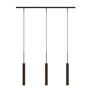 Audo Copenhagen Audo hanglamp Tubulaire Rail, 3-lamps, bronskleurig, aluminium