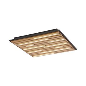 Q-Smart-Home Paul Neuhaus Smart-LED-Deckenlampe Q-Akustik Holz 62 x 62 cm