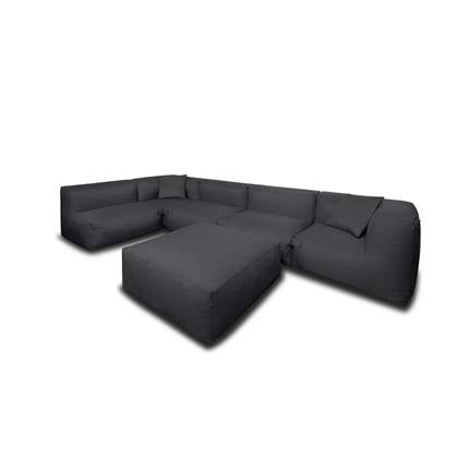 Feel Furniture  Binnen en Buiten bank - Odin - 5 Persoonsbank - Zwar…