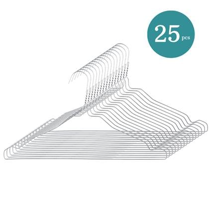 Nordix Kledinghangers Set 25 stuks Metaal Draadhanger Kleerhangers
