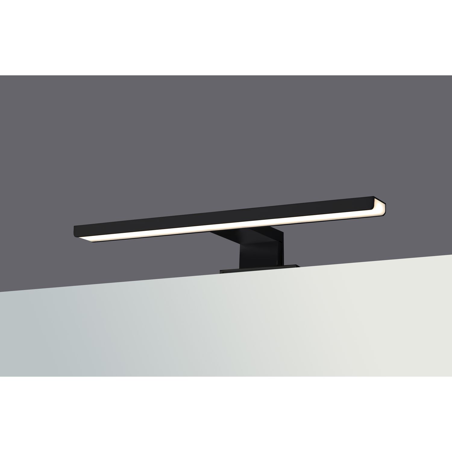 Praxis Parma Ledverlichting Spiegel 30cm Zwart