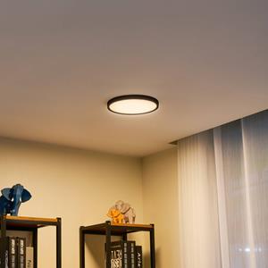 Lindby LED-Deckenleuchte Pravin, &Oslash; 23 cm, 3.000 K, schwarz