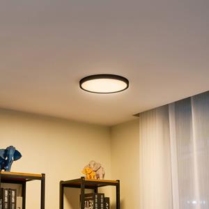 Lindby LED-Deckenleuchte Pravin, &Oslash; 30 cm, dimmbar, schwarz