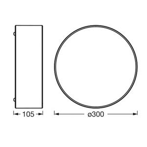 Ledvance Deckenleuchte 'Orbis Paris' wei&szlig; &Oslash; 30 cm