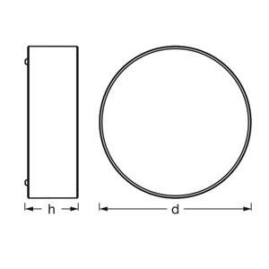 Ledvance Deckenleuchte 'Orbis Paris' schwarz &Oslash; 30 cm