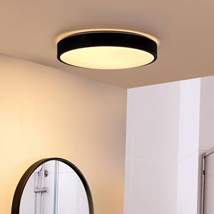 Lindby LED-Deckenlampe Medon, &Oslash; 38 cm, schwarz, IP44, Metall