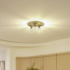 Lindby Deckenleuchte Tommen, creme/gr&uuml;n, Eisen, 35 x 37,2 cm