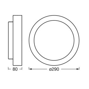Ledvance Deckenleuchte 'Orbis Madrid' wei&szlig; &Oslash; 29 cm