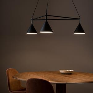 AM.PM 3-cone driehoekige hanglamp, Moke