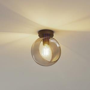 Lindby Deckenleuchte Roton, grau/schwarz, Glas, &Oslash; 20 cm