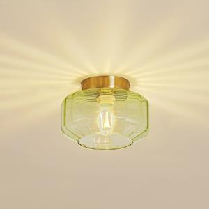 Lindby Deckenleuchte Hildur, gr&uuml;n, Glas, &Oslash; 22 cm