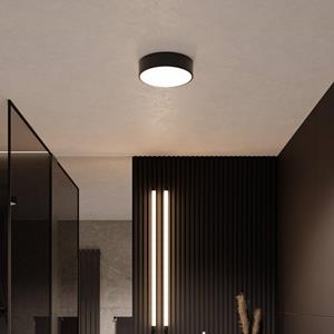 TEMAR LIGHTING Deckenleuchte Cleo, &Oslash; 20 cm, IP54, schwarz, Metall, E27