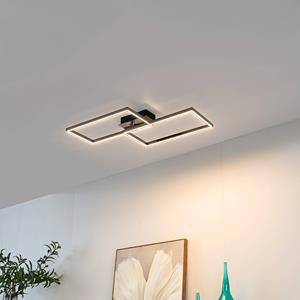 Lindby LED-Deckenleuchte Panja, 35 cm, chromfarben, Eisen