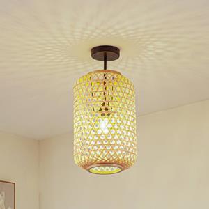 Lucande Deckenleuchte Jorick, 1-flg., &Oslash; 24,5 cm, Bambus