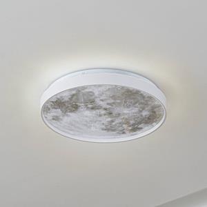 Lindby LED-Deckenleuchte Lune, Kunststoff, Metall, 38 cm