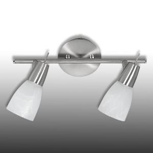 JUST LIGHT. Gemarmerd glas - LED plafondlamp Julia, 2.lamps