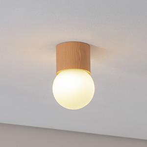 SOLLUX LIGHTING Deckenleuchte Boomo, &Oslash; 12 cm, Holz