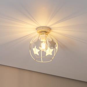 HELam Deckenleuchte Stars, sandfarben, Metall, &Oslash; 21 cm