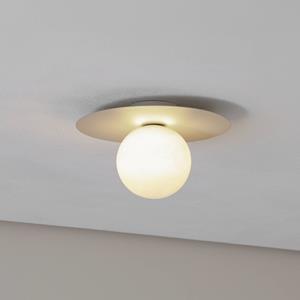 TK Lighting Deckenlampe Pixie, beige, Glas, &Oslash; 25 cm, Kugel, G9