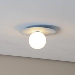 TK Lighting Deckenlampe Pixie, hellblau, Glas, &Oslash; 25 cm, Kugel, G9