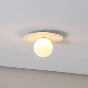 TK Lighting Deckenlampe Pixie, wei&szlig;, Glas, &Oslash; 25 cm, Kugel, G9