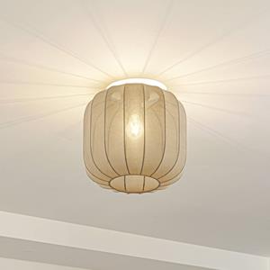 Lindby Deckenleuchte Helin, grau, Stoff, &Oslash; 35 cm