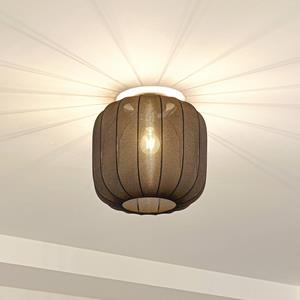 Lindby Deckenleuchte Helin, schwarz, Stoff, &Oslash; 35 cm