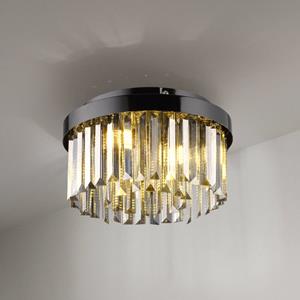 JUST LIGHT. Kulunka plafondlamp, kristalglas, zwart