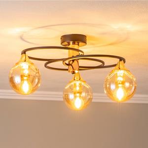 Avonni Deckenleuchte AR-1661 schwarz/kupfer, dreiflammig