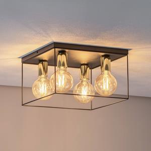 Luminex Deckenleuchte Anna mit Metallrahmen, 4-fl. Quadrat