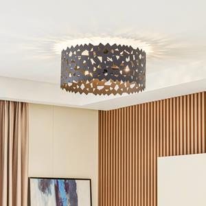 Lucande Deckenleuchte Aeloria, schwarz, Eisen, &Oslash; 50 cm, E27