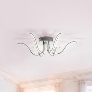 JUST LIGHT. LED plafondlamp Valerie 6-lamps Ø67cm staal