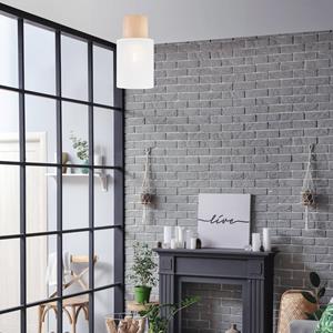 Envostar Asolita Deckenleuchte Stoffschirm wei&szlig;