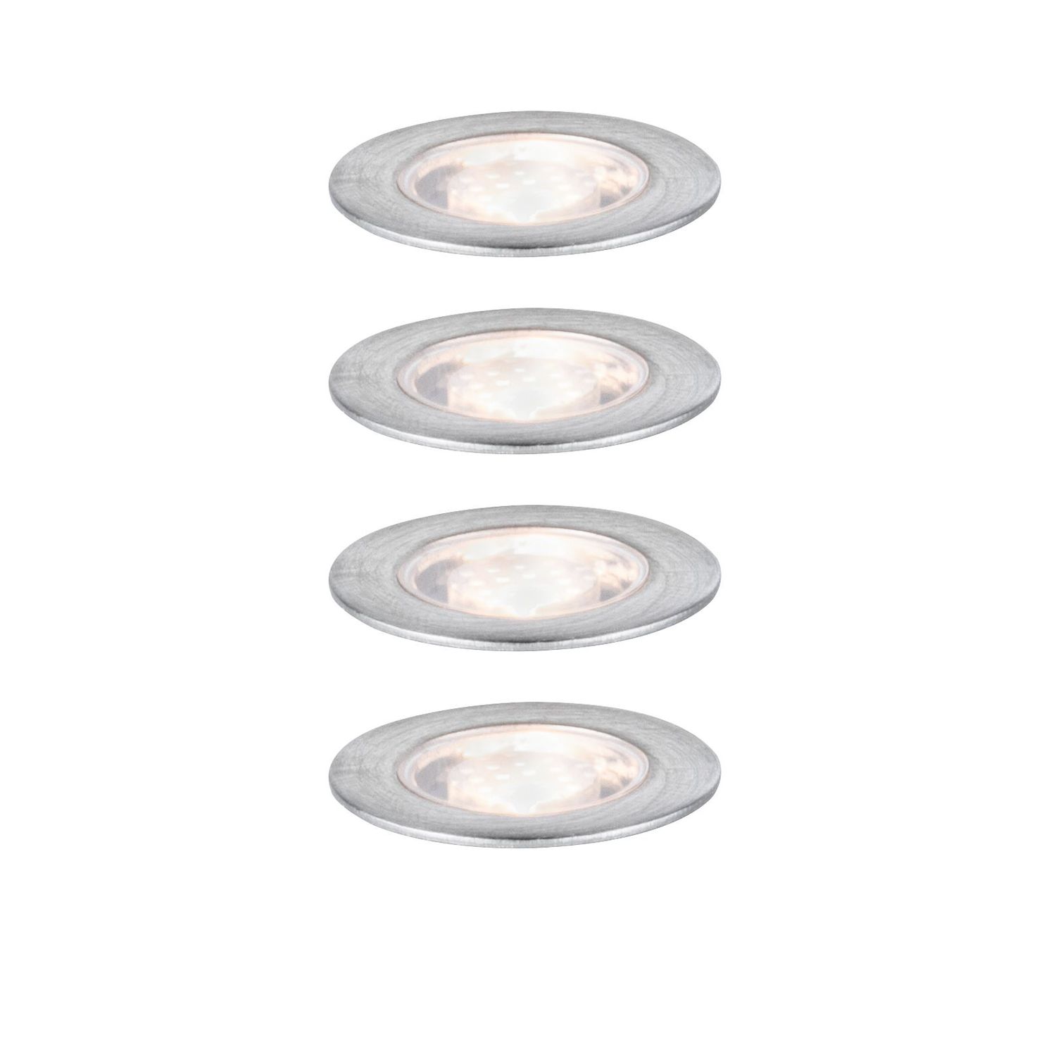 Paulmann Outdoor Link & Light Grondspots Zilver Set 0,5w 4 Stuks