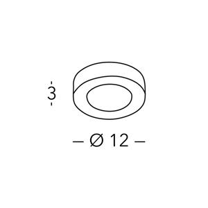 Austrolux KOLARZ Deckenleuchte Click R, blattgold, &Oslash; 12 cm, GX53