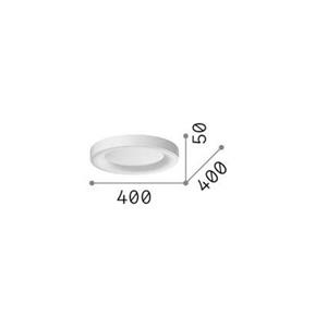 Ideallux Ideal Lux plafondlamp Planet, zwart, Ø 40 cm, metaal