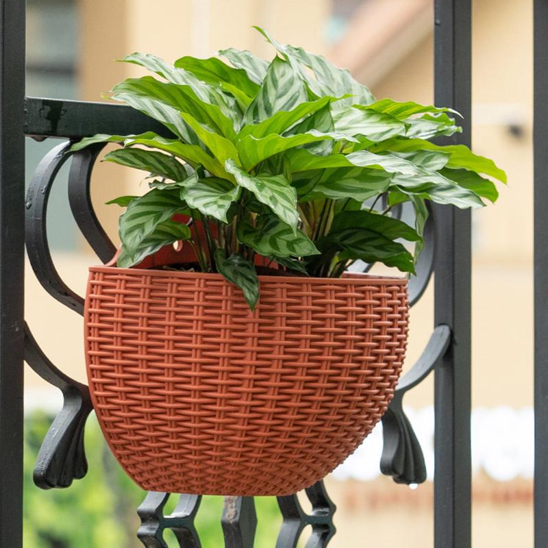 HappyJune Muurhangende bloempot, mand, vaas, kunststoffen, hydrocultuur, huis, tuin, doe-het-zelf decoraties