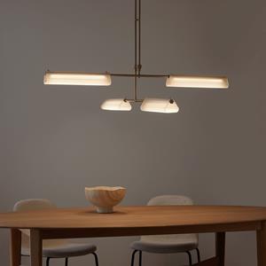 AM.PM Hanglamp van gezandstraald glas, Gallina, Strozzi