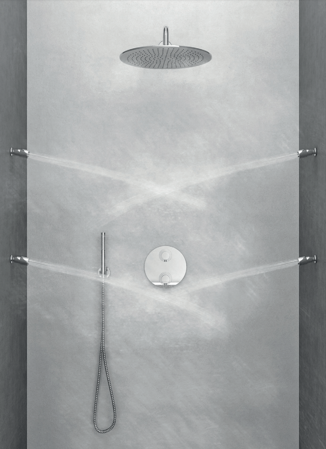 <QuerySet [<AttributeOption: Brauer>]> Regendouche Brauer inbouw complete set met zijdouches, hoofddouche 30 cm