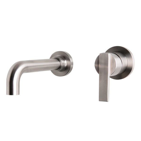 <QuerySet [<AttributeOption: Sento Stainless>]> Wastafelkraan Sento Inbouw RVS platte Hendel rvs 304