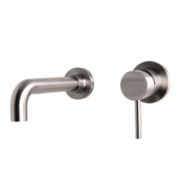 <QuerySet [<AttributeOption: Sento Stainless>]> Wastafelkraan Sento Wand Inbouw RVS