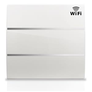 HJM Elektrisch Radiator Evelyn Wifi 1000w Slim Keramische Traagheid Wit