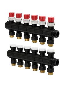 Uponor Vario plus spruitstuk met klep LS 6x 3/4 euro